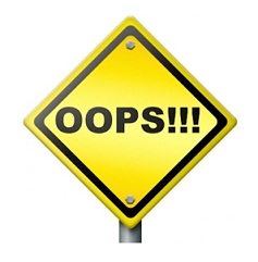 A warning sign that says oops - Kathbern Management Toronto Recruiting Agency
