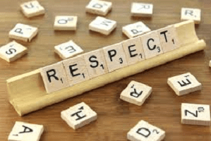 Scrabble letters spelling out Respect - Kathbern Management Toronto Recruiting Agency