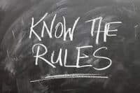 A Chalkboard That Says "Know The Rules" - Kathbern Management Toronto recruiting agency
