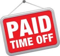Paid Time Off Sign - Kathbern Management Toronto Recruitment Agency