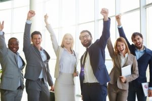 A Business Team Celebrating - Kathbern Management Toronto Recruiting Agency