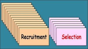 Two Rows Of Pamphlets One Saying Recruitment The Other Saying Selection - Kathbern Management Toronto Recruiting Agency